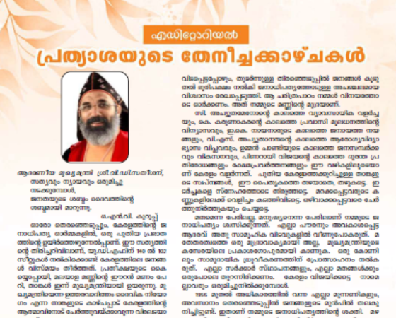 പ്രത്യാശയുടെ തേനീച്ചക്കാഴ്ചകൾ